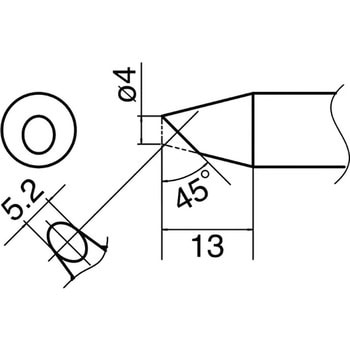 4BC型烙铁头HAKKO白光T33-BC4（5 件）